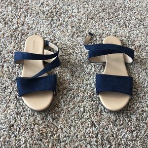 Navy sandals